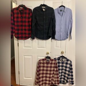 Abercrombie & Fitch - Men - Flannels - Small - Bundle of 5